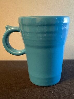 Fiesta Ceramic Latte Mug in Peacock